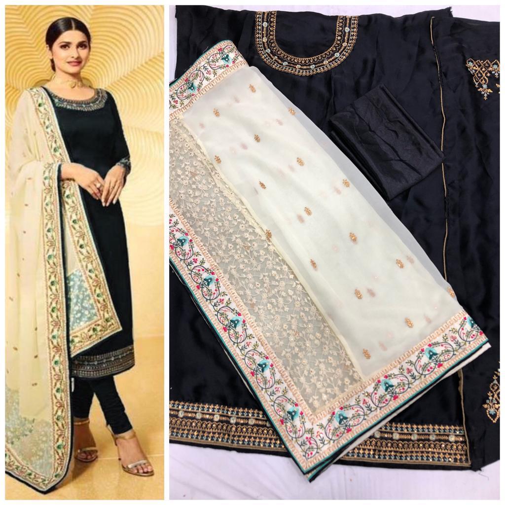 Festive Look Designer Straight Suit