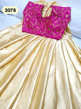 Load image into Gallery viewer, satin saree with readymade blouse