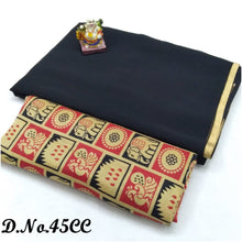 Load image into Gallery viewer, Georgette with Beautiful foil Patti saree