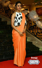 Load image into Gallery viewer, satin saree with Japan Digital Print blouse 10colors