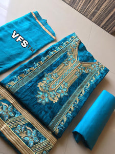 HEAVY CAMBRIC COTTON WITH BEAUTIFUL PRINT FABRIC  SALWAR