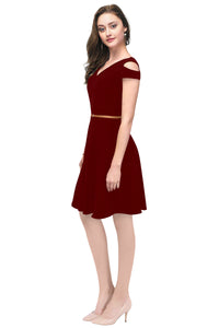 Exclusive Designer Maroon Dress