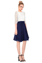 Load image into Gallery viewer, Exclusive Designer White &amp;Blue  Dress