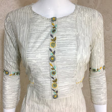 Load image into Gallery viewer, Beige Color Cotton Full Stitched Ready Made Kurti