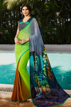 Load image into Gallery viewer, Hand printed sarees multicolor