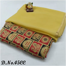 Load image into Gallery viewer, Georgette with Beautiful foil Patti saree