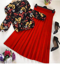 Load image into Gallery viewer, PRESENTING NEW PRINTED TOP - SKIRT SET