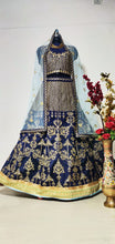 Load image into Gallery viewer, PRESENTING NEW DESIGNER LAHENGA CHOLI  BLUE COLOR