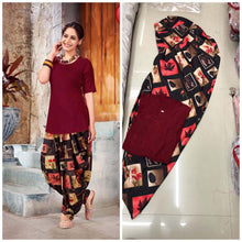 Load image into Gallery viewer, Kurti  Dhoti Reyon Crepe Fancy Design &amp; Printed