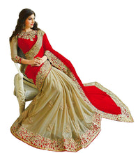Load image into Gallery viewer, Georgette heavy bengalori silk saree