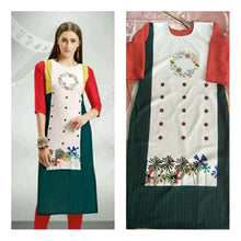 Load image into Gallery viewer, SOFT AMERICAN CREPE DIGITAL PRINT KURTIS