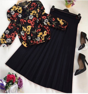 PRESENTING NEW PRINTED TOP - SKIRT SET