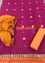 Load image into Gallery viewer, Exclusive Dress Material Modal silk  Embroidery Work   Suit For Women
