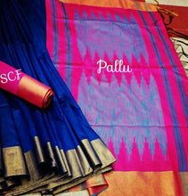 Load image into Gallery viewer, Raw Silk Saree With Contrast Pallu