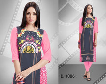 Load image into Gallery viewer, SOFT AMERICAN CREPE DIGITAL PRINT KURTIS