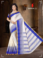 Load image into Gallery viewer, Checks Print With Zari Border Saree