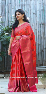 Very soft and flowy saree 100% Pure Mysore silk by Pure soft lichi with all over Kanchi zari weaving.