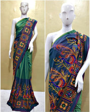 Load image into Gallery viewer, very heavy litchy cotton saree catalog