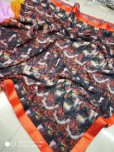 Load image into Gallery viewer, pure Georgette with less border saree