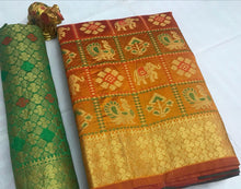 Load image into Gallery viewer, Cotton Silk &amp; Soft Patola Premium quality Saree