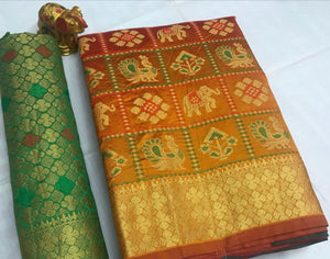 Cotton Silk & Soft Patola Premium quality Saree