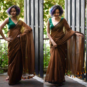 COTTON SILK  WITH ROYAL TASAL WORK SAREE