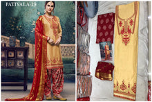 Load image into Gallery viewer, Jacquard Patiyala Satin Cotton with Embroidary Work Salwar