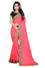 Load image into Gallery viewer, Georgette Bangalori Silk Saree