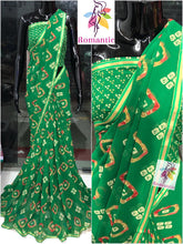 Load image into Gallery viewer, Bhandini Georgette printed saree with Banasri Border