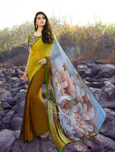 Load image into Gallery viewer, Hand printed sarees multicolor