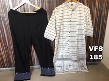 Load image into Gallery viewer, HEAVY KHADI WITH BEAUTIFUL PRINT AND BUTTONS  KURTI