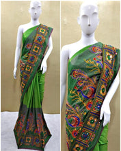 Load image into Gallery viewer, very heavy litchy cotton saree catalog