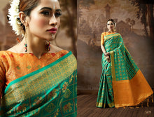 Load image into Gallery viewer, Cotton Silk &amp; Soft Patola Premium quality Saree