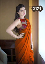 Load image into Gallery viewer, satin saree with Japan Digital Print blous