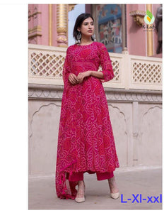 bandhani   pics Suit Design comes with 3  colours