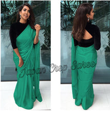 Load image into Gallery viewer, New Bollywood Hit Design  Heavy Japan Satin Crepe  saree