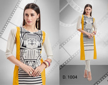 Load image into Gallery viewer, SOFT AMERICAN CREPE DIGITAL PRINT KURTIS