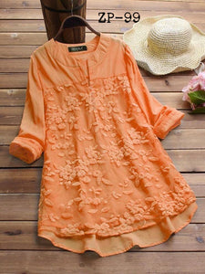 pure cotton with complete thread work in the front and back neck  kurtis