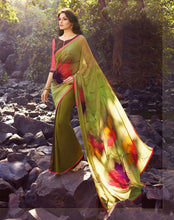 Load image into Gallery viewer, Hand printed sarees multicolor