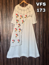 Load image into Gallery viewer, REYON WITH PLASTIC MIRROR &amp; HAND WORK KURTI